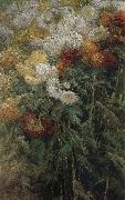 Gustave Caillebotte The chrysanthemum in the garden Sweden oil painting artist